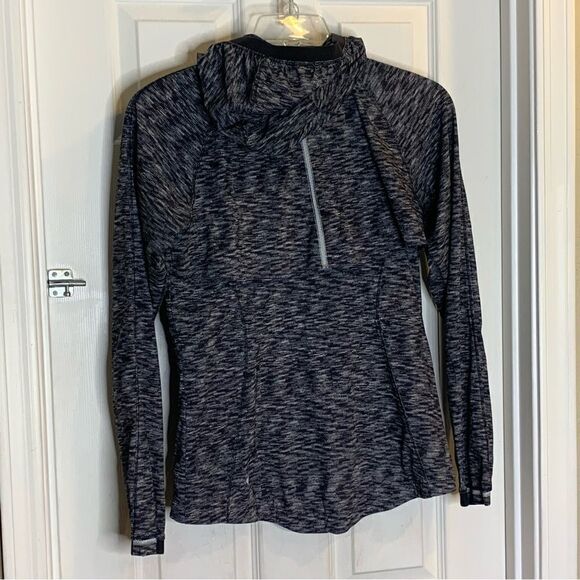 Lululemon Go The Distance Jacket Dramatic Static White Black Size 6 - Picture 6 of 9